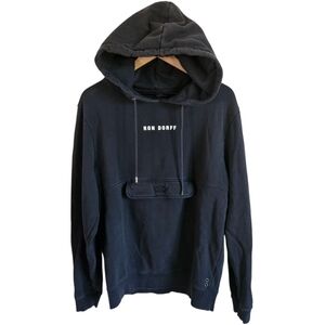 Ron Dorff Black Kangaroo Pocket Pullover Sweatshirt Hoodie